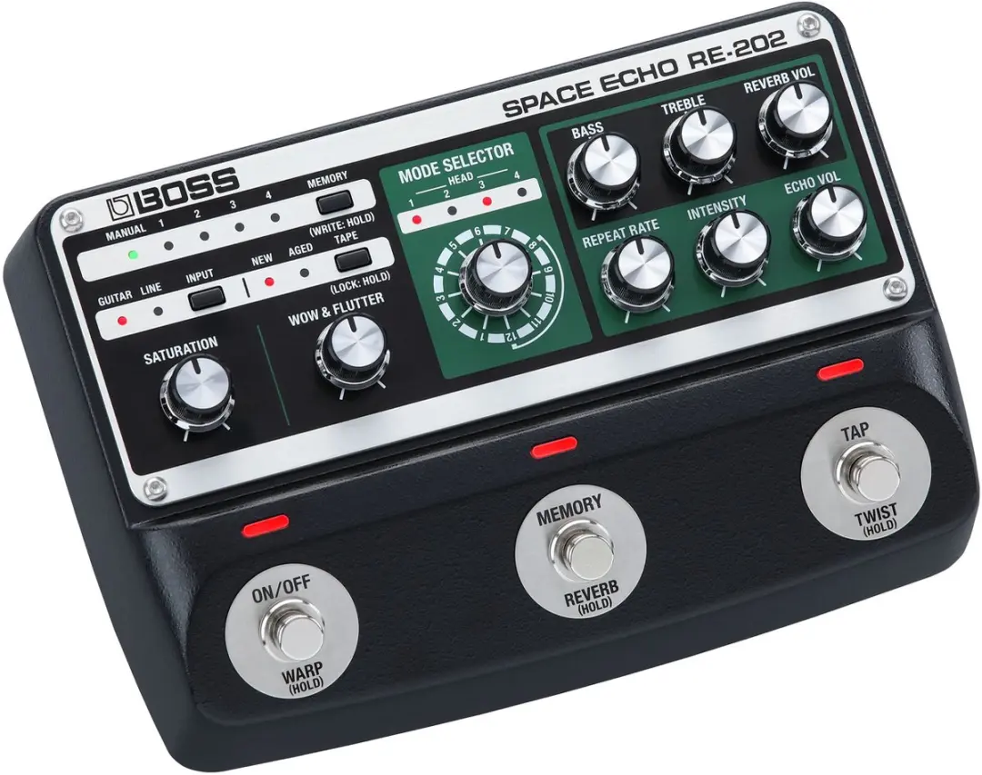 BOSS RE-202 Space Echo Pedal - Zwart - afbeelding 4 van 5
