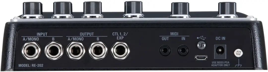 BOSS RE-202 Space Echo Pedal - Zwart - afbeelding 5 van 5