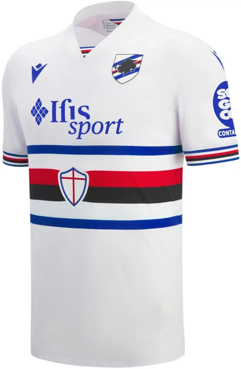 Macron Uc Sampdoria 25/26 T-shirt Wit