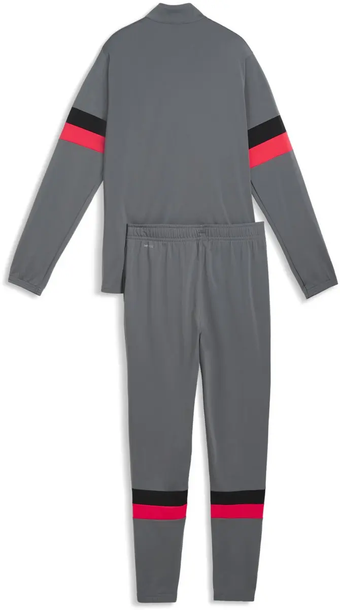 PUMA individualRISE Trainingspak Jr - 128 - Grijs/Wit/Rood