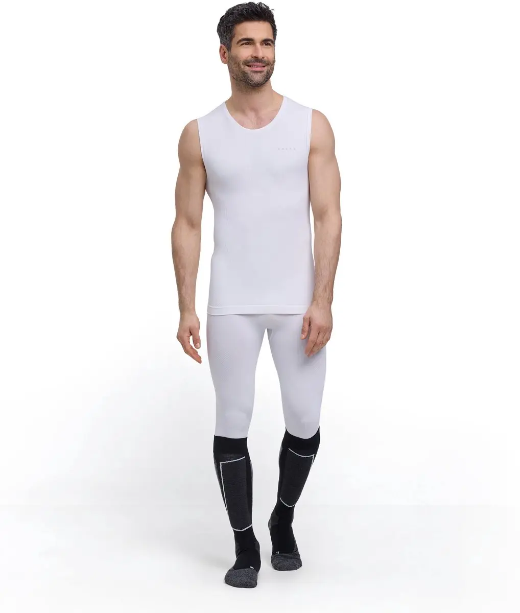 Falke Warm Singlet 39663 - Mouwloos Heren Shirt - L - Wit