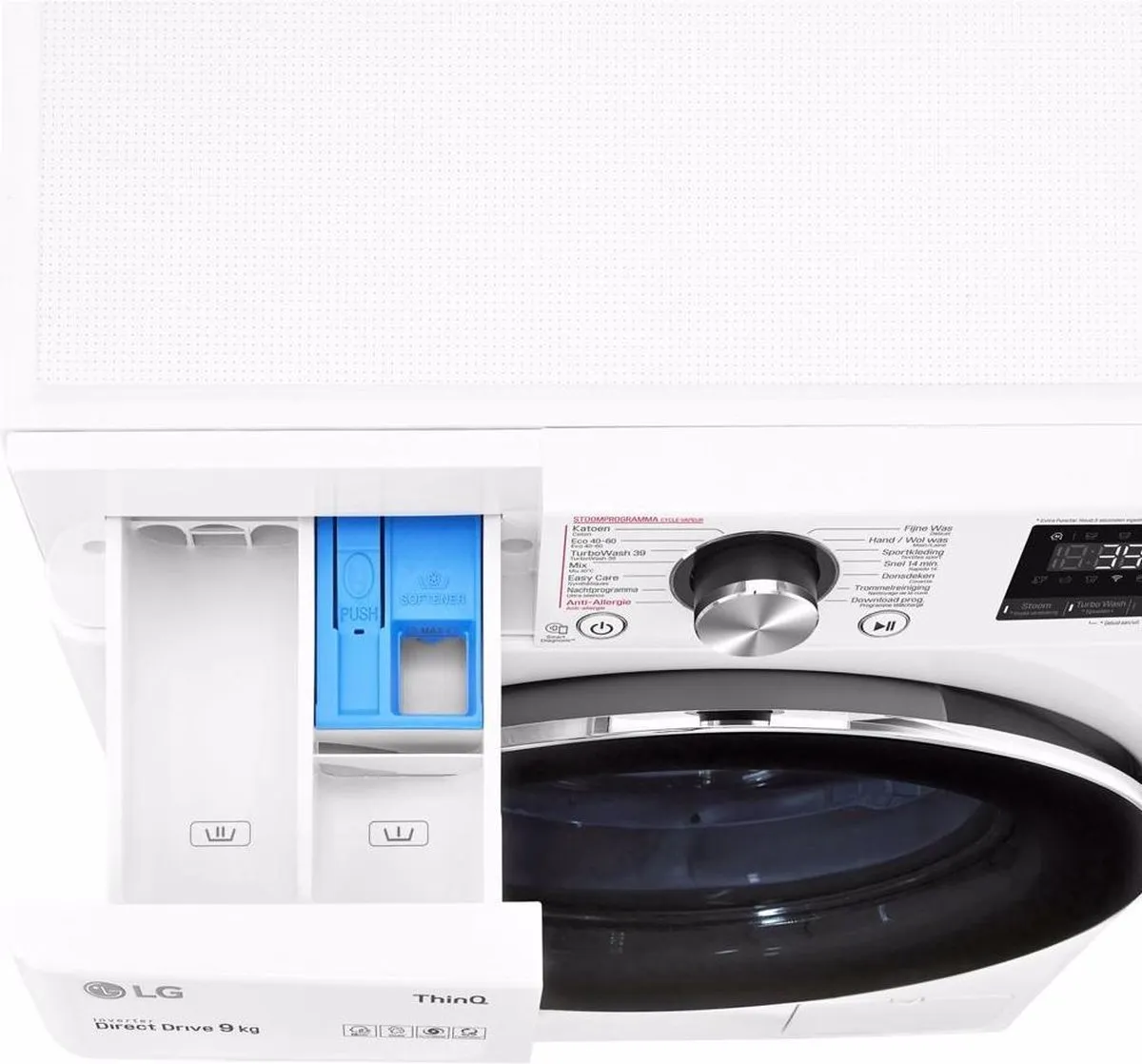 LG F4V909P2E Wasmachine - 9 kg 1400 RPM Wit - afbeelding 6 van 6