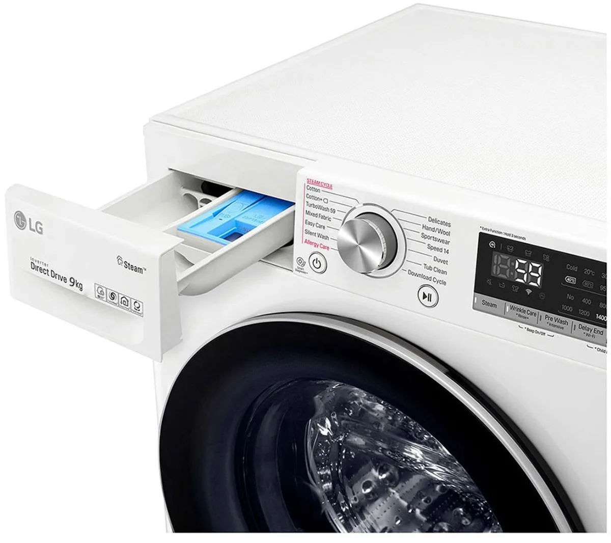LG F4V909P2E Wasmachine - 9 kg 1400 RPM Wit