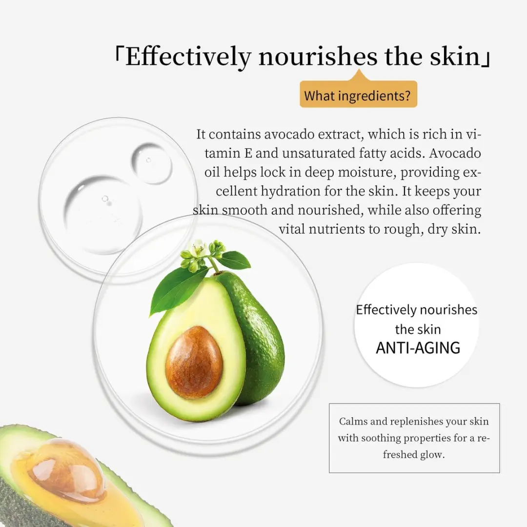 Mitomo Avocado Seed Gezichtsmasker - 5 Stuks