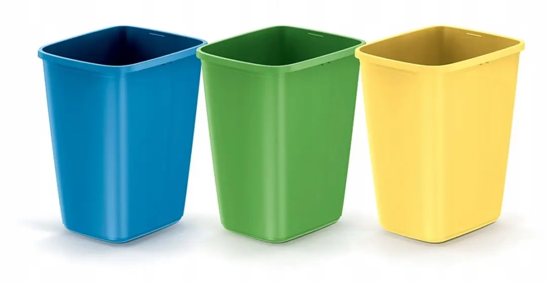 Prosperplast Afvalscheidingsbakken 3x9L Multicolor