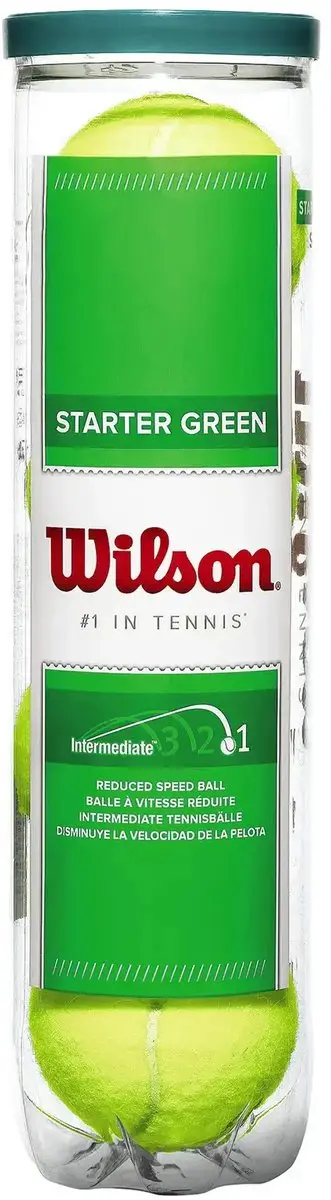 Wilson Tennisballen Starter Stage 1 - 4 Stuks - Geel