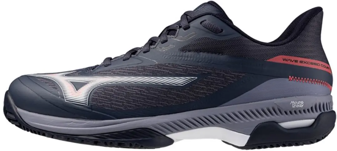 Mizuno Wave Exceed Court CC Tennisschoen - Heren - Grijs - 40.5