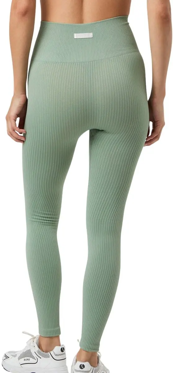 Björn Borg Studio Seamless Ribbed Tight Dames - Maat S - Groen