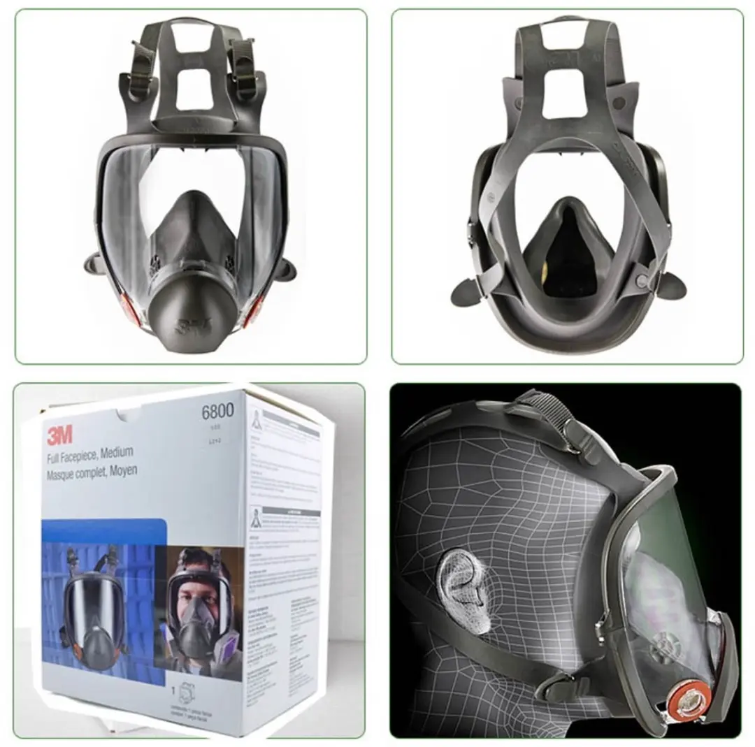 3M 6900 Volledig Gezichtsmasker L - Grijs/Zwart