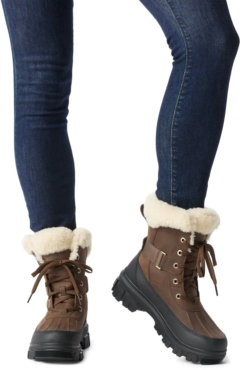 Sorel Torino V Parc WP Dames Snowboots - 38 - Tobacco/Black