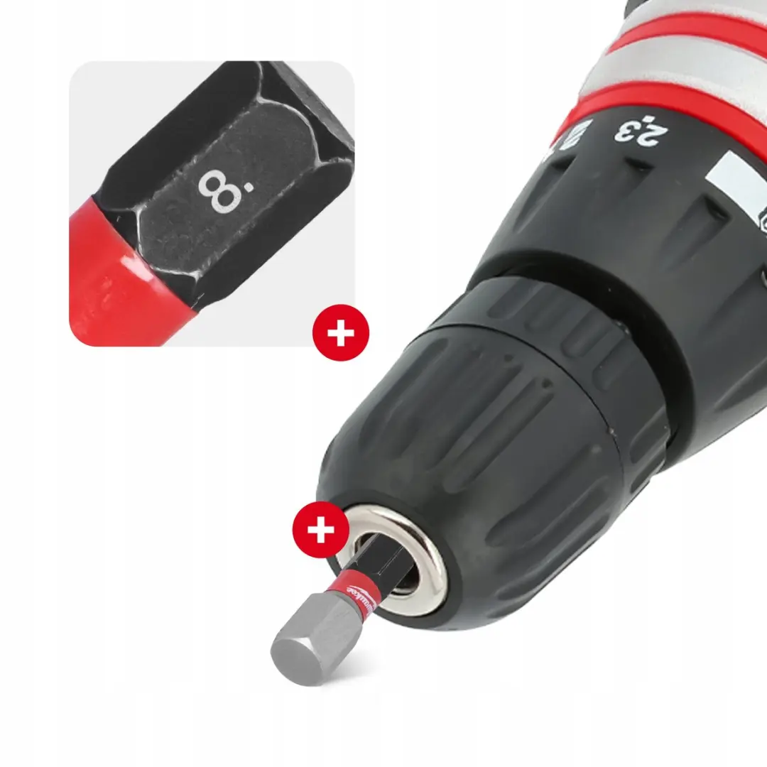 Milwaukee SHOCKWAVE IMPACT Duty Hex8 25mm Bits - 5 Stuks