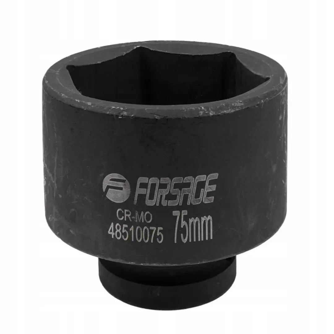 Forsage Lange Impact Plug 1" 75mm 6-zijdig Cr-Mo Staal