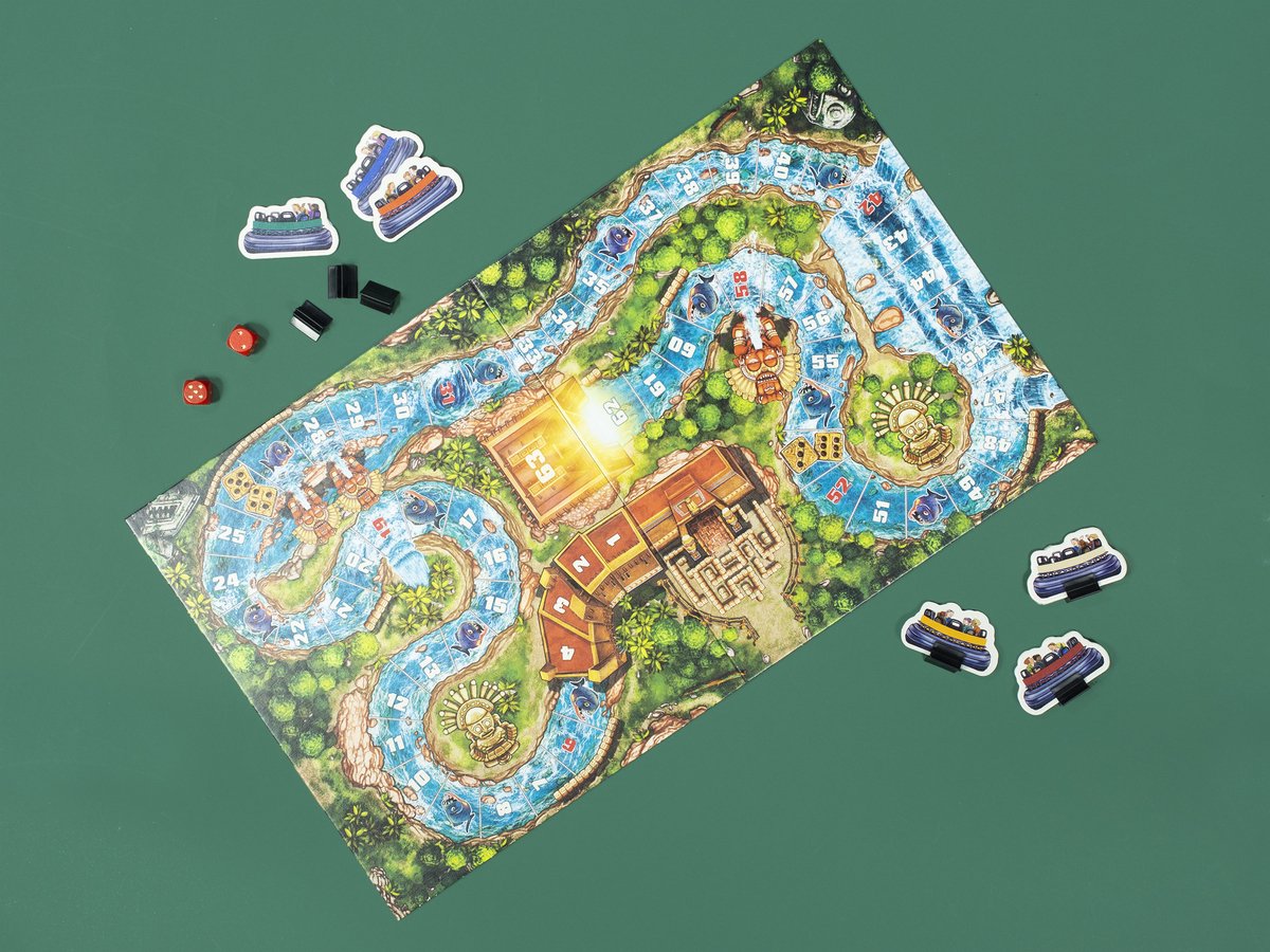Jumbo Efteling Ganzenbord Piraña Wildwaterspel - Bordspel