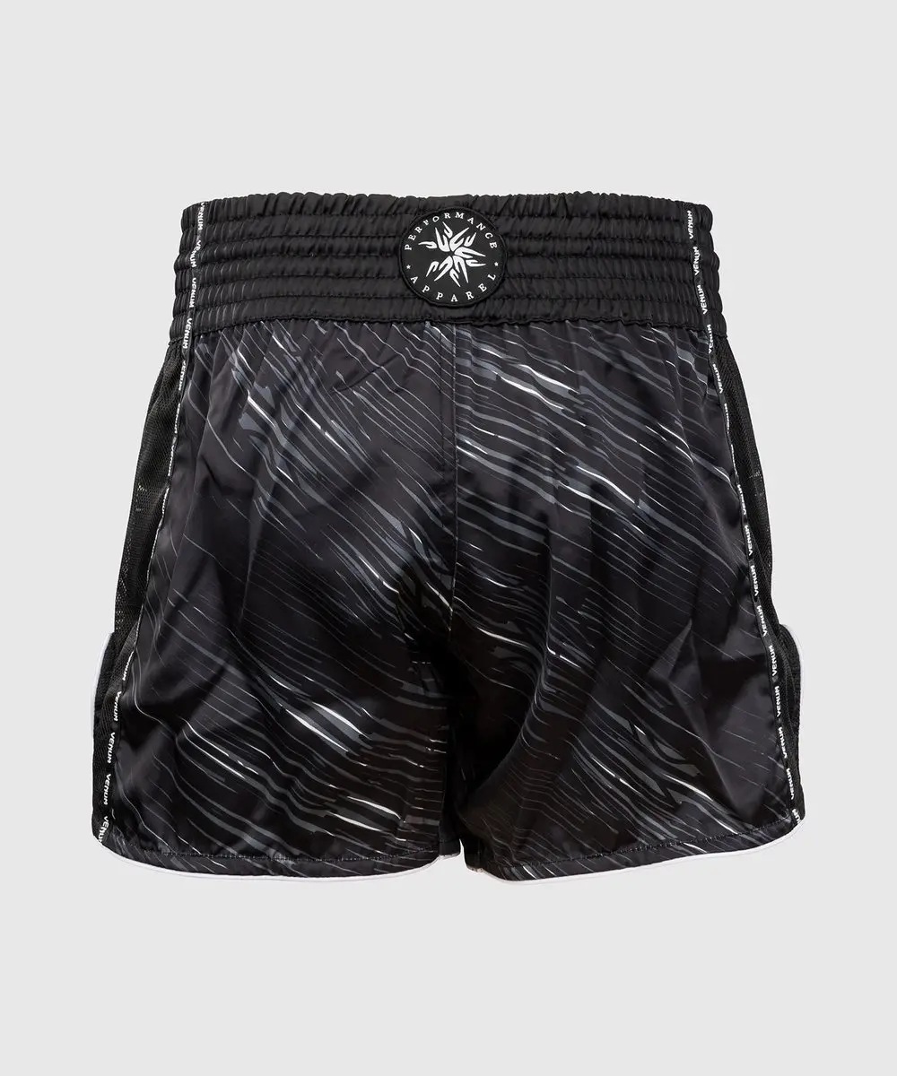 Venum Tectonic Rapid Muay Thai Shorts S - Zwart/Grijs/Wit