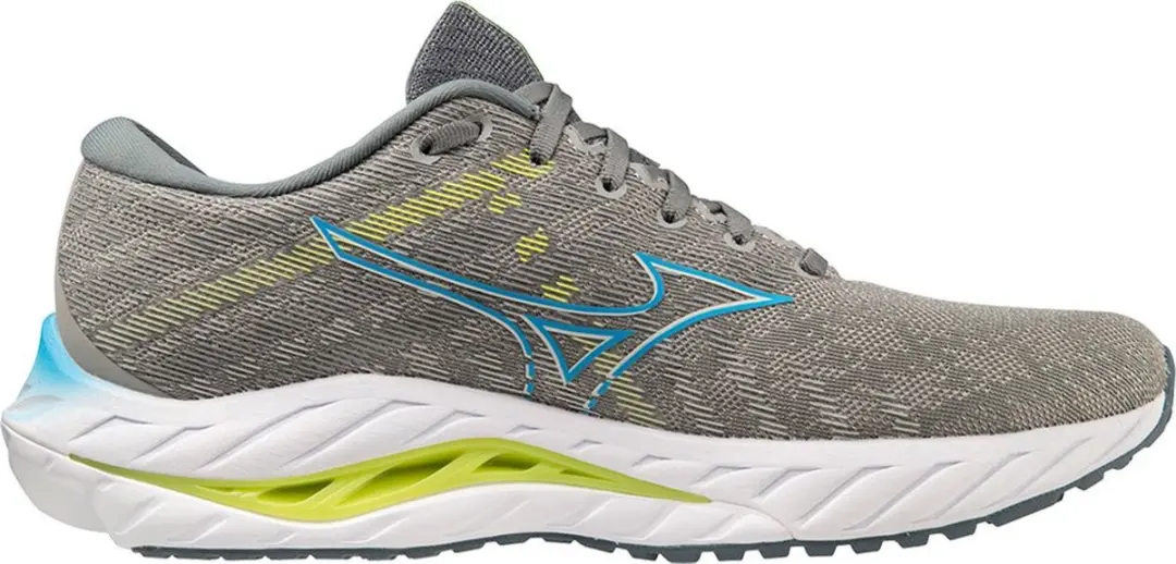 Mizuno Wave Inspire 19 Sportschoenen 46.5 - Grijs/Blauw/Lime