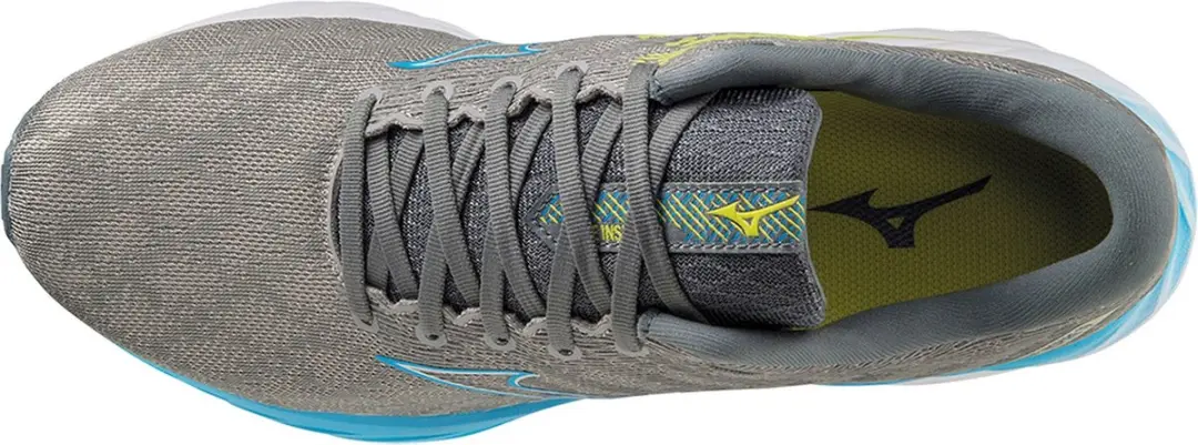 Mizuno Wave Inspire 19 Sportschoenen 46.5 - Grijs/Blauw/Lime