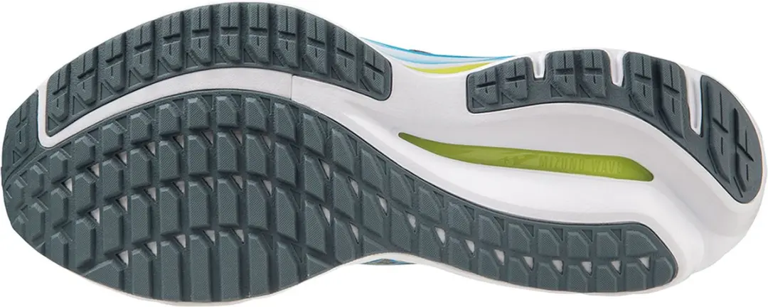 Mizuno Wave Inspire 19 Sportschoenen 46.5 - Grijs/Blauw/Lime