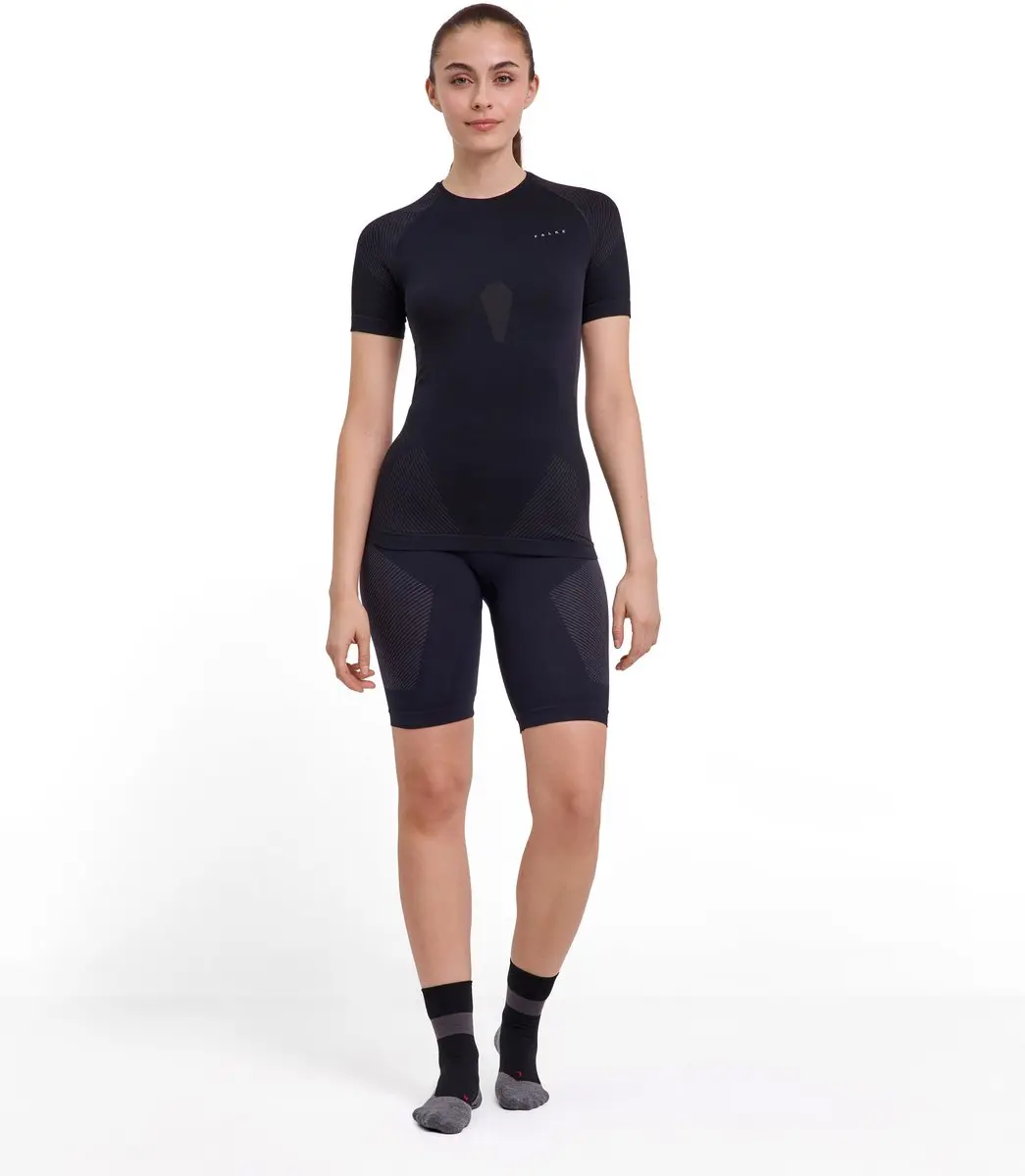 Falke Warm Shortsleeved Shirt 39162 - Dames - L - Zwart