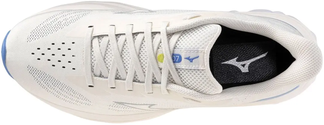 Mizuno Wave Skyrise 7 Dames Hardloopschoenen - 40.5 - Off White/Blauw