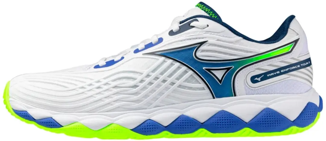 Mizuno Wave Enforce Tour 2 Ac Schoenen - 40.5 - Wit/Blauw/Orange