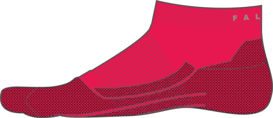 Falke RU4 Light Short Hardloopsokken Dames - Rood - Maat 35-36
