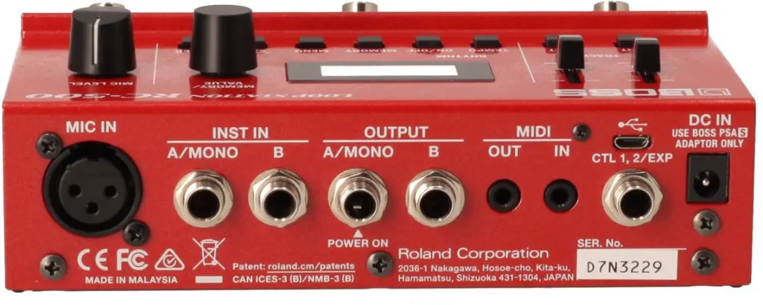 BOSS RC-500 Loop Station - 13 uur stereo opname - Rood - afbeelding 6 van 6