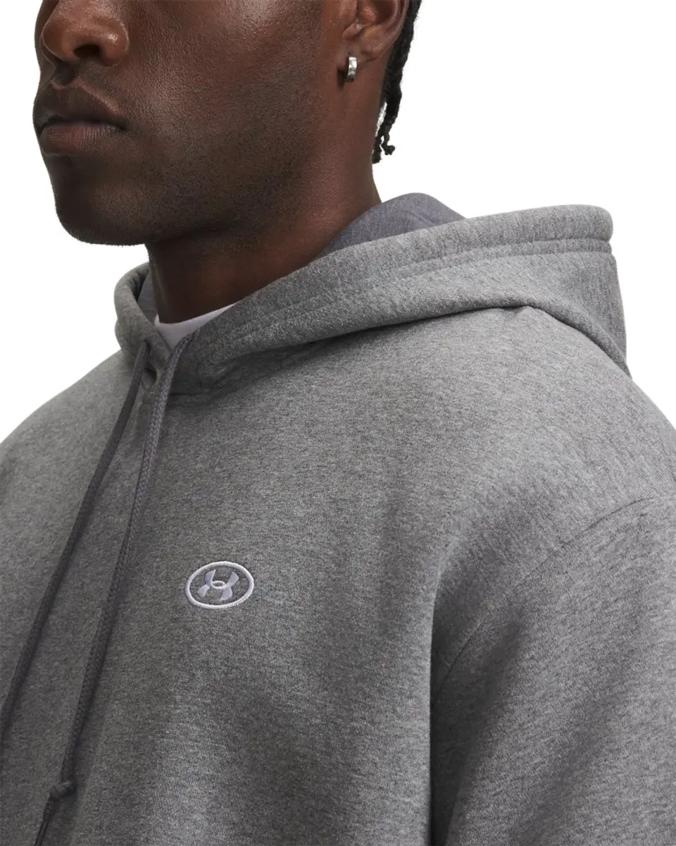 Under Armour UA Rival Flc Hoodie - Castlerock Light Heather