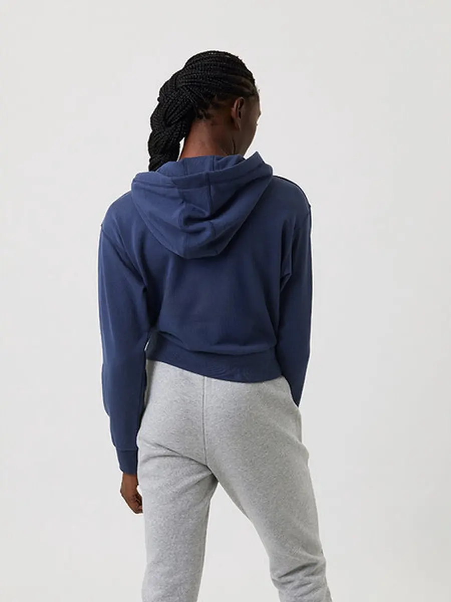 Björn Borg Stockholm Crop Hoody - Vrouwen L - Blauw