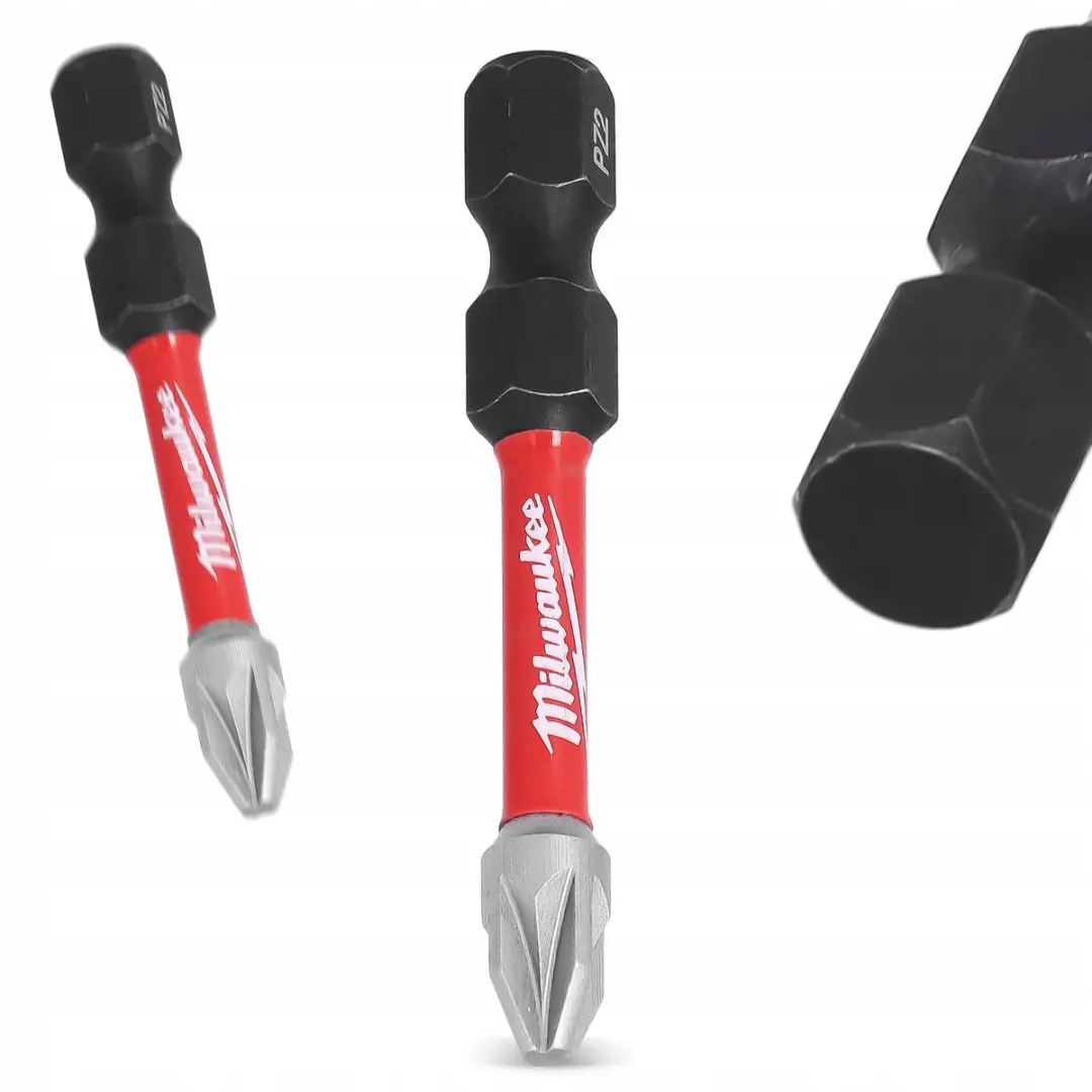 Milwaukee SHOCKWAVE Impact Bit PZ2 50mm - 3 Stuks