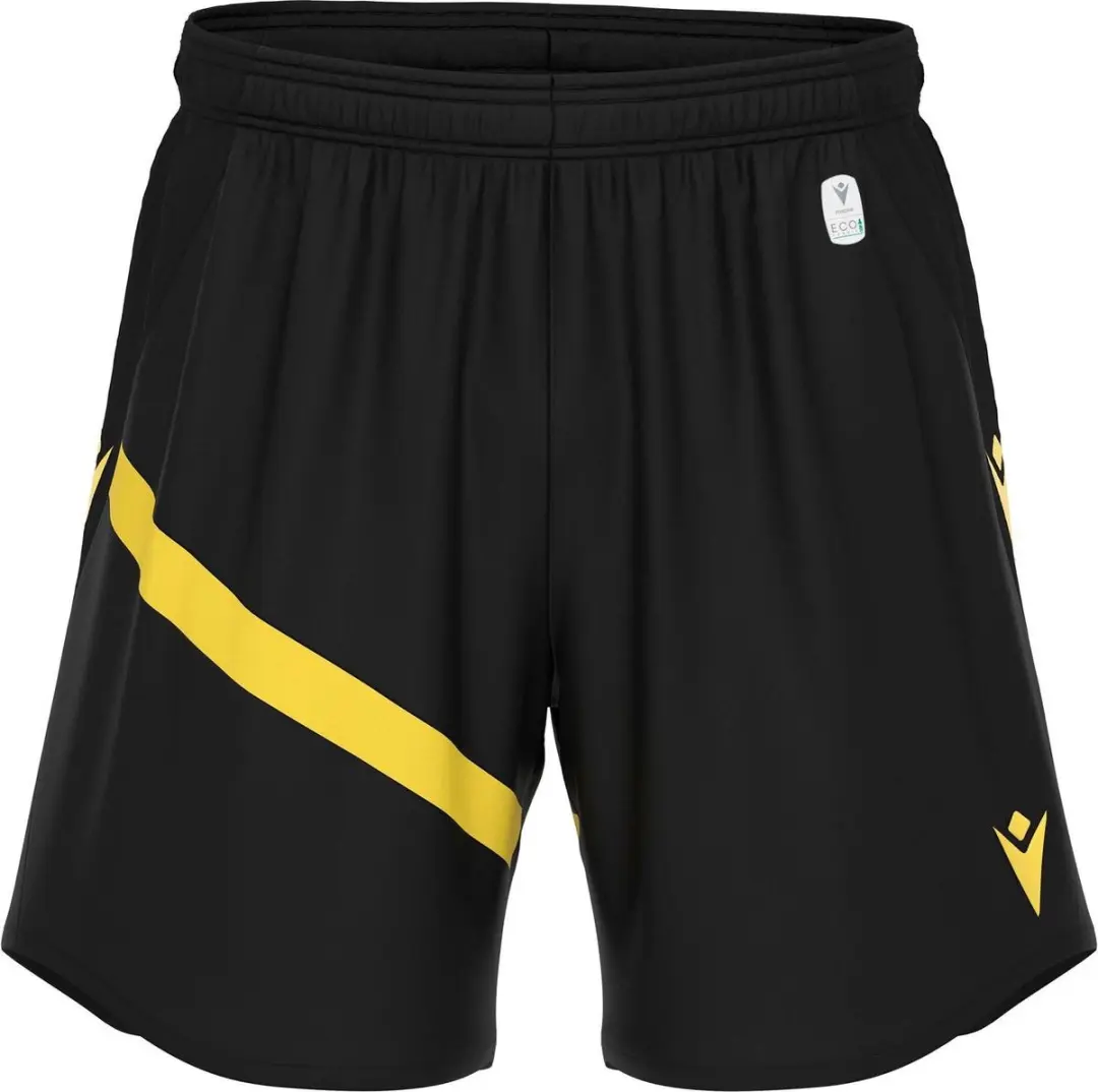 Macron Shen Eco Short Kinderen 11-12Y - Zwart/Geel