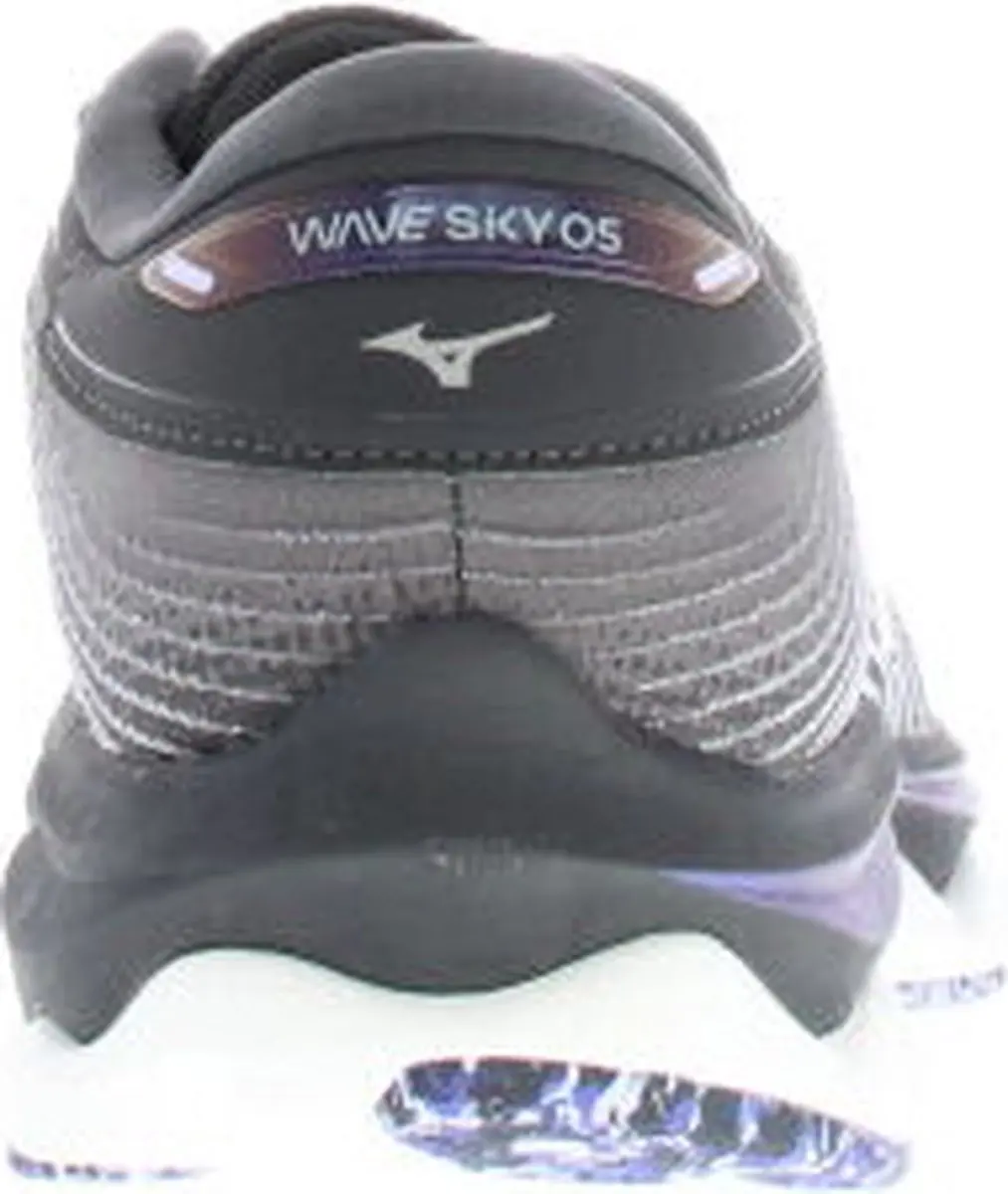 Mizuno Wave Sky 5 Sportschoenen - 38 - Donkergrijs/Zwart/Zilver