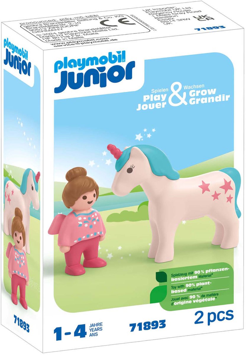 PLAYMOBIL Junior eenhoorn 123 - P-71893