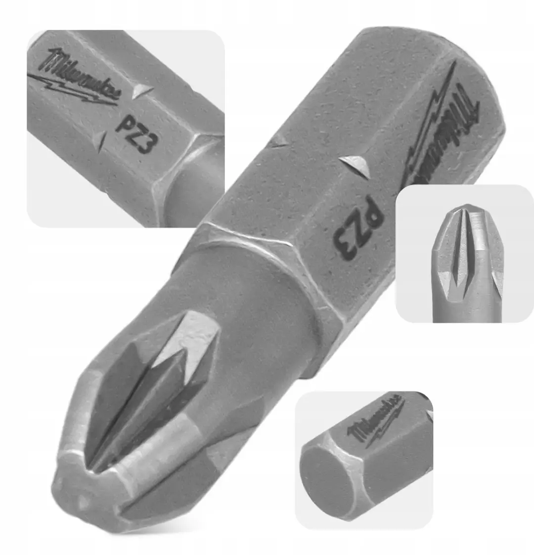 Milwaukee PZ3 Bits 25mm Magnetisch - 2 Stuks