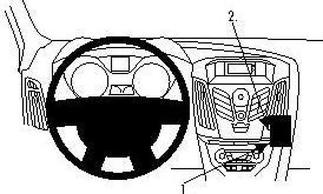 Brodit ProClip Ford Focus 2011-2014 Angled Mount - Zwart