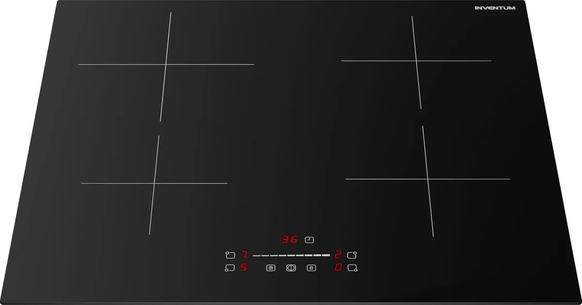 Inventum IKI6028 Inbouw Inductiekookplaat 60cm - 4 Zones - Zwart