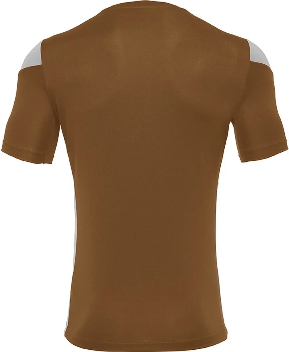 Macron Polis Shirt Korte Mouw Kinderen 140 - Goud/Wit