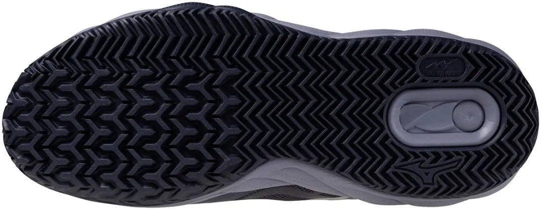 Mizuno Wave Enforce Court Tennis Schoenen 43 - Zwart/Wit/Grijs