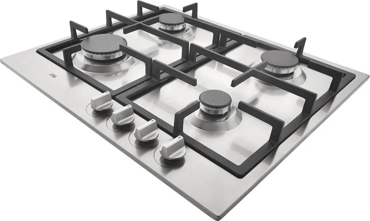 Etna KG859RVSA Gaskookplaat 4 Zones - RVS