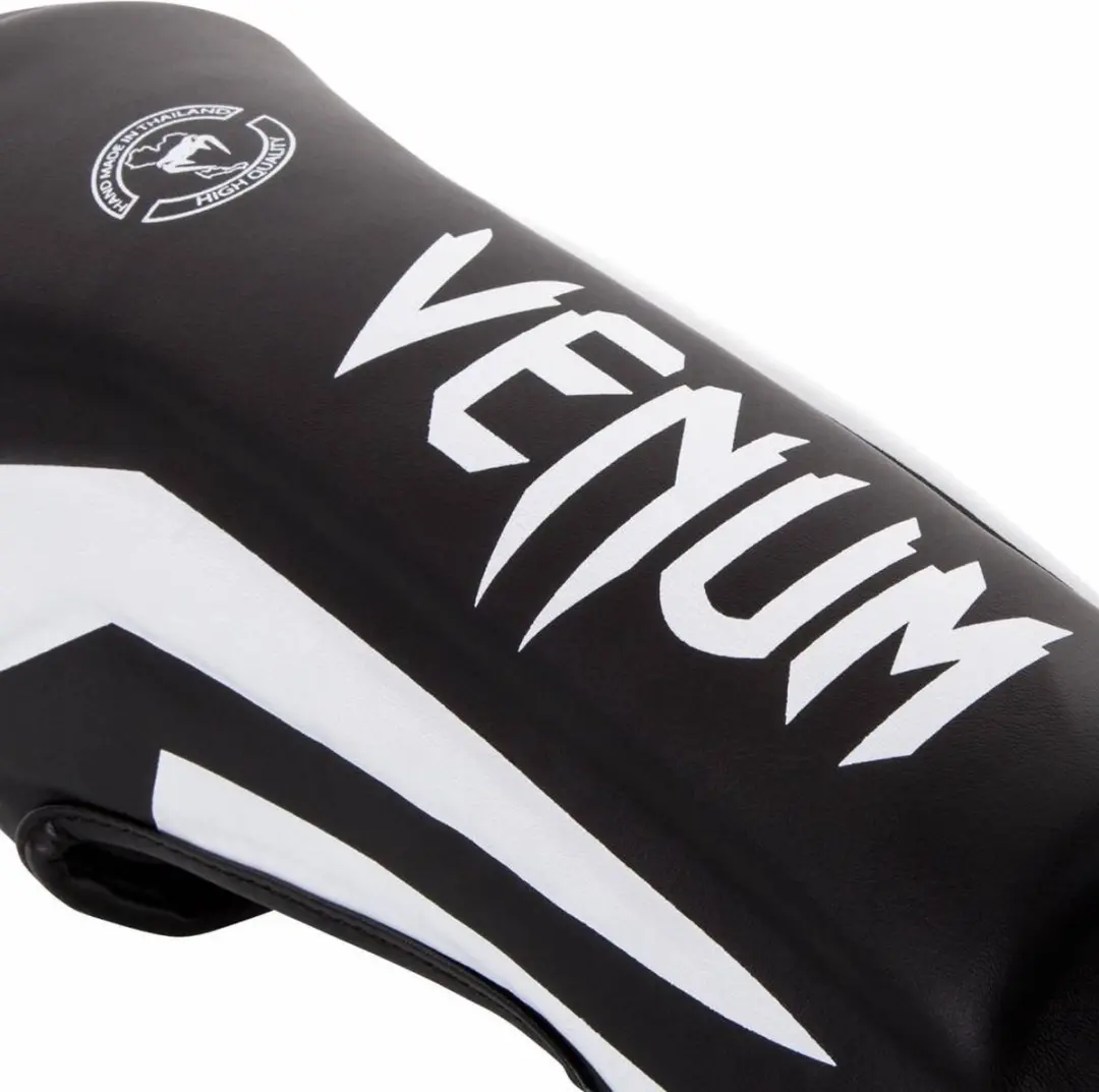 Venum Elite Kickboks Scheenbeschermers M - Zwart/Wit