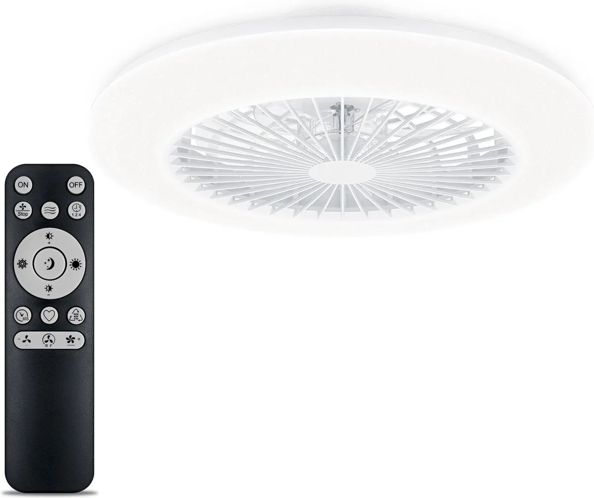 Philips Amigo Plafondventilator - Wit - 48,5 cm - RGBW LED