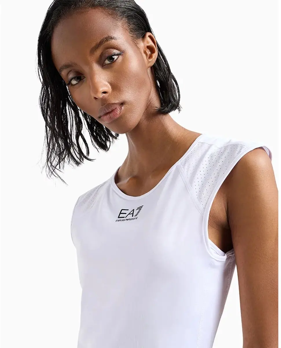 Giorgio Armani EA7 Emporio Armani Mouwloze Jurk - Wit - XS