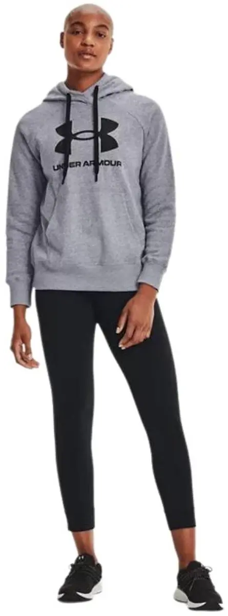 Under Armour Rival Fleece Logo Hoodie Dames - Grijs - 2XL