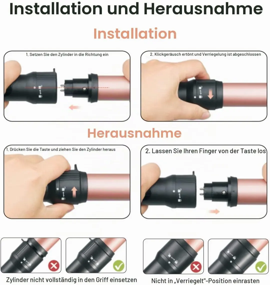 ECTEATOY 3-in-1 Krultang Set 9-32mm - Roségoud - afbeelding 6 van 6