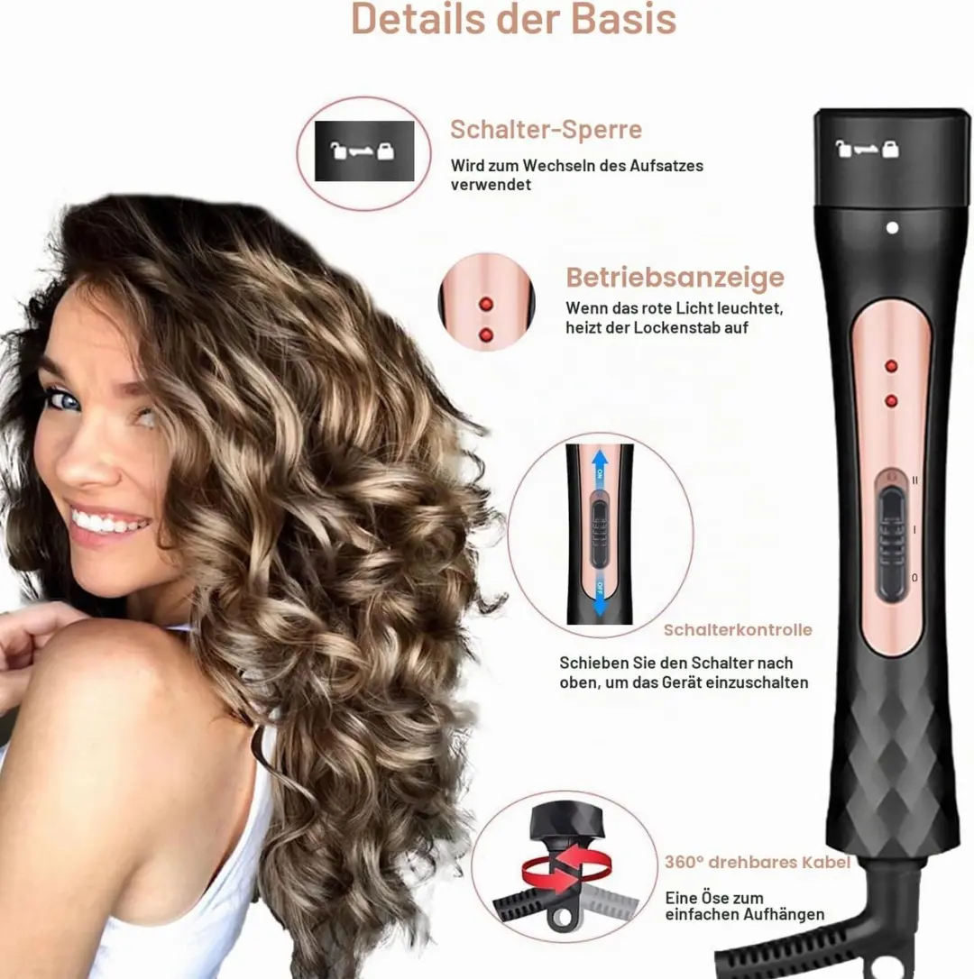 ECTEATOY 3-in-1 Krultang Set 9-32mm - Roségoud