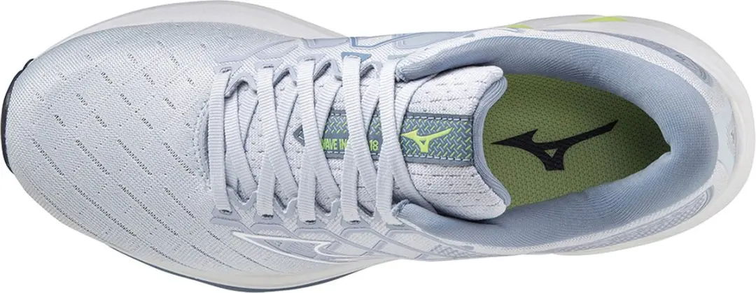 Mizuno Wave Inspire 18 Sportschoenen - Maat 37 - Lichtgrijs/Wit - afbeelding 6 van 6