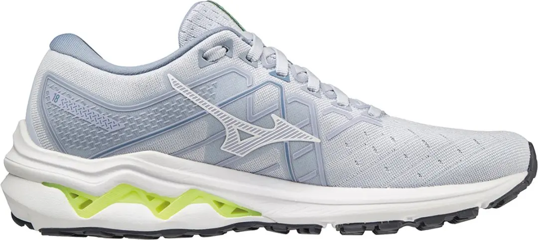 Mizuno Wave Inspire 18 Sportschoenen - Maat 37 - Lichtgrijs/Wit