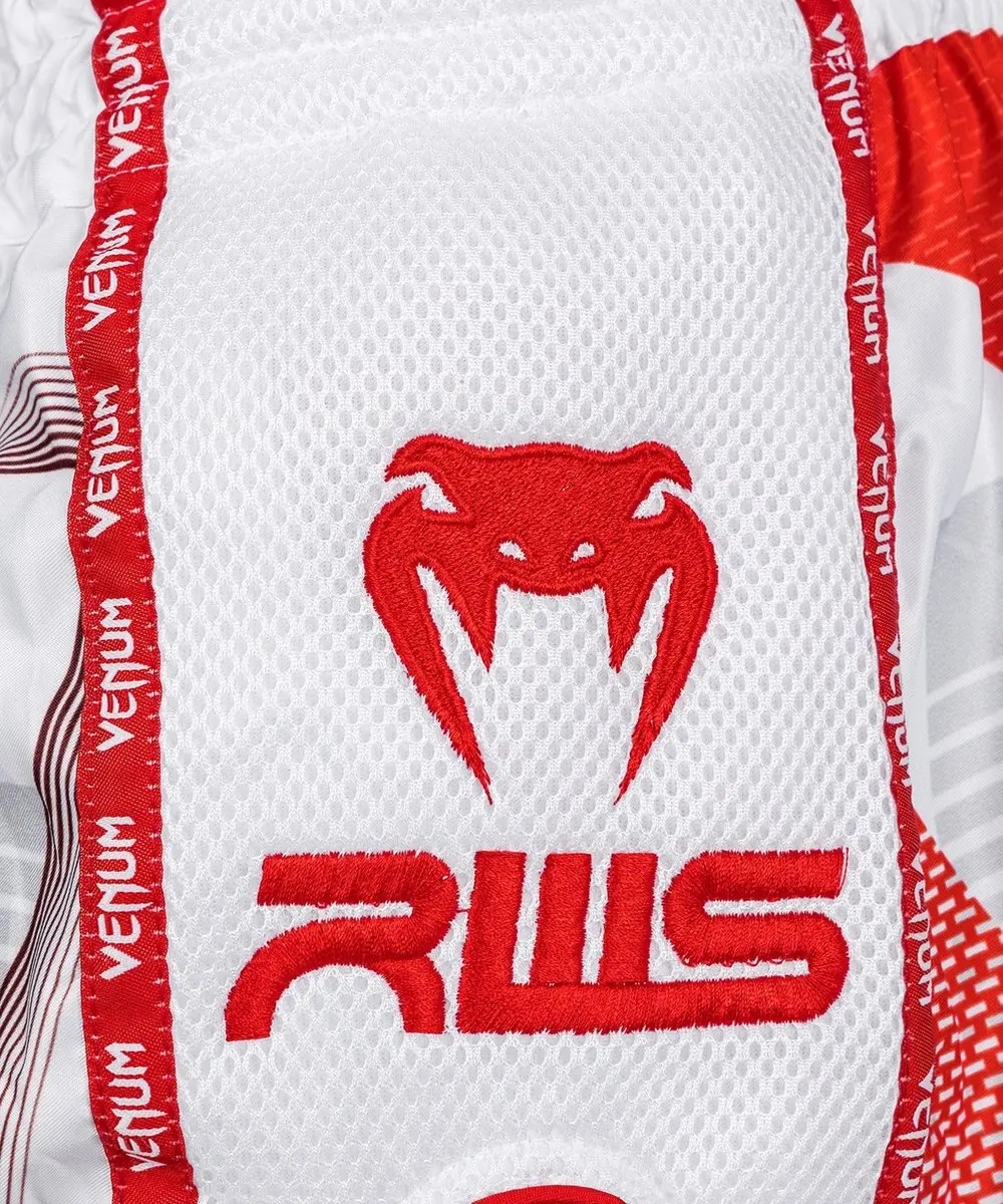 Venum RWS Muay Thai Short - S - Wit Rood