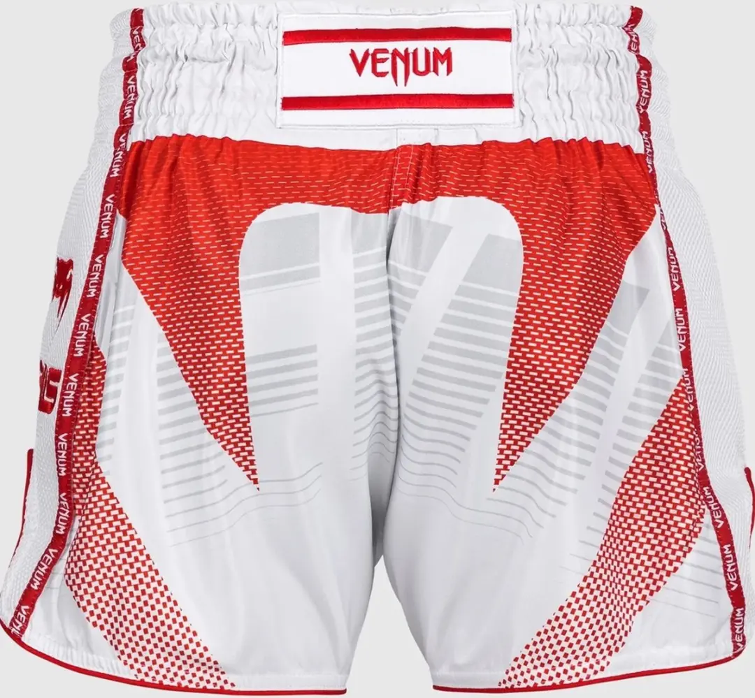 Venum RWS Muay Thai Short - S - Wit Rood