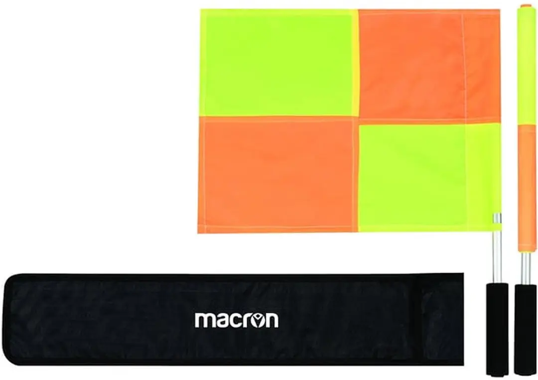 Macron Linesman Kit Scheidsrechtersvlaggen - Geel/Oranje