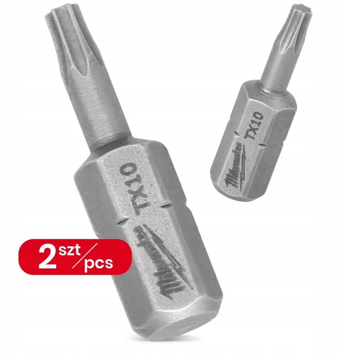 Milwaukee Torx TX10 Bit 25mm Magnetisch - 2x